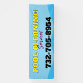 Zwembadreinigingsdiensten Aangepaste Banner (Verticaal)