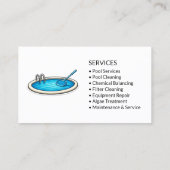 Zwembadservice Professional Visitekaartje (Achterkant)