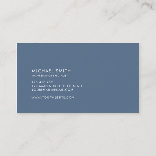 Zwembadservice Visitekaartje (Achterkant)