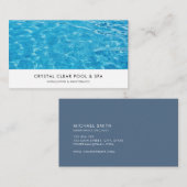 Zwembadservice Visitekaartje (Voorkant / Achterkant)