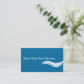 Zwembadservice Visitekaartjes (Staand voorkant)