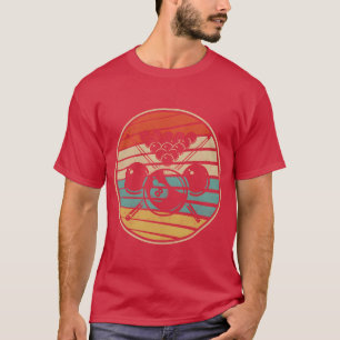 Zwembadspeler 70s 80s Biljart vriend T-shirt