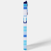 Zwembadtegels, Blauwe Mozaïektegels, Geometrisch P Case-Mate iPhone Case (Achterkant / Rechts)