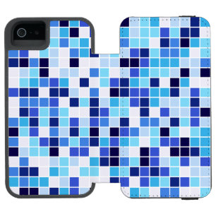 Zwembadtegels, Blauwe Mozaïektegels, Geometrisch P