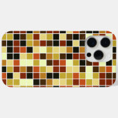 Zwembadtegels, bruine mozaïektegels, geometrisch p Case-Mate iPhone case (Achterkant (horizontaal))