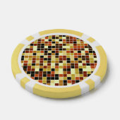Zwembadtegels, bruine mozaïektegels, geometrisch p poker chips (Enkel)