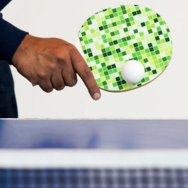 Zwembadtegels, groene mozaïektegels, geometrisch p tafeltennisbatje