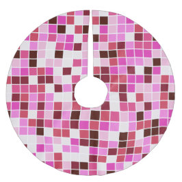 Zwembadtegels, Roze Mozaïektegels, Geometrisch Pat Kerstboom Rok