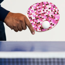 Zwembadtegels, Roze Mozaïektegels, Geometrisch Pat Tafeltennisbatje