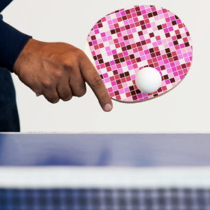 Zwembadtegels, Roze Mozaïektegels, Geometrisch Pat Tafeltennisbatje