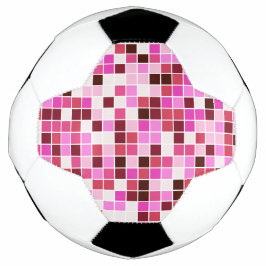 Zwembadtegels, Roze Mozaïektegels, Geometrisch Pat Voetbal