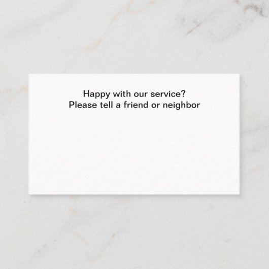 Zwembaduitrusting en onderhoud visitekaartje (Achterkant)