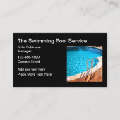 Zwembaduitrusting en onderhoud visitekaartje (Voorkant)