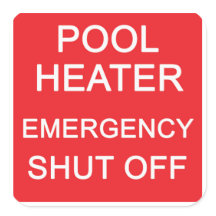 ZWEMBADVERWARMER Noodstop, ZES STICKERS