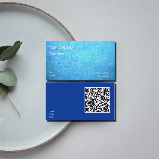 Zwembadwater -QR-code Visitekaartje