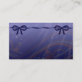 Zwembalen en blauwe bogen visitekaartje (Achterkant)