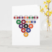 Zwemballen / biljart: Wenskaarten Kaart (Gele Bloem)