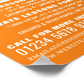 Zwembanen, Zwemles Adverteren Poster (Hoek)