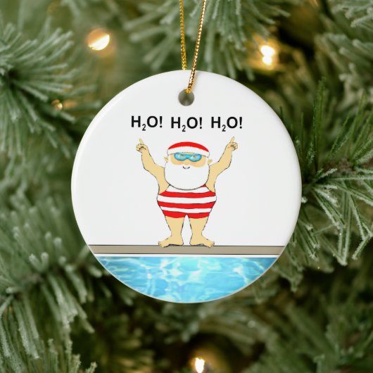Zwembare collectie keramisch ornament (Boom)