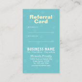 Zwembehandeling en wegwerpverwijzing Kaart (Achterkant)