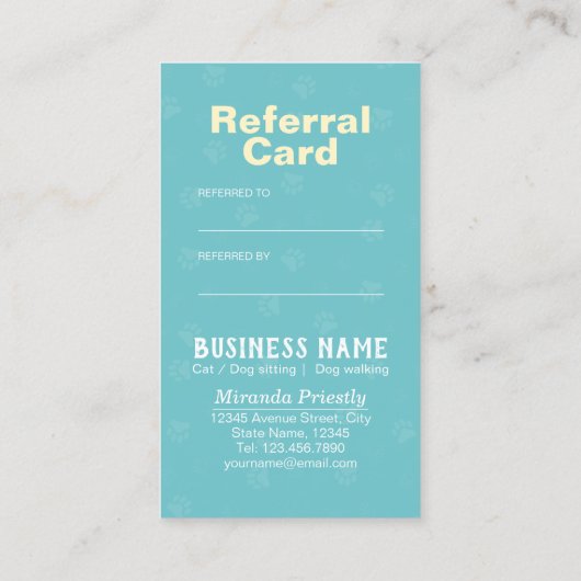 Zwembehandeling en wegwerpverwijzing Kaart (Achterkant)