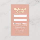 Zwembehandeling en wegwerpverwijzing Kaart (Achterkant)