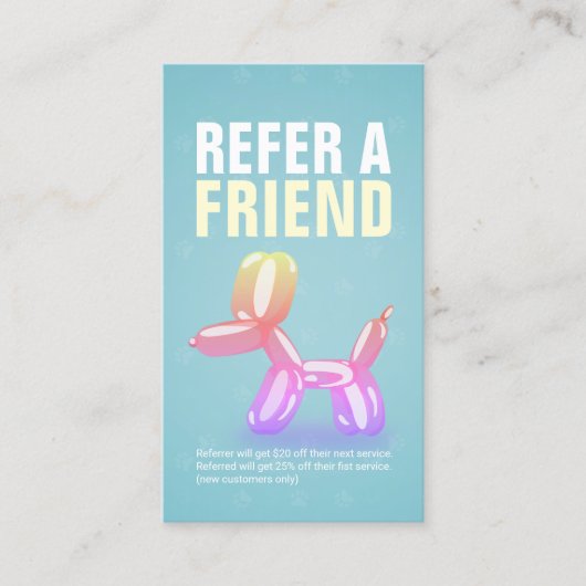 Zwembehandeling en wegwerpverwijzing Kaart (Voorkant)