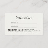 Zwembehandeling en wegwerpverwijzing Kaart (Achterkant)