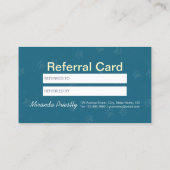 Zwembehandeling en wegwerpverwijzing Kaart (Achterkant)