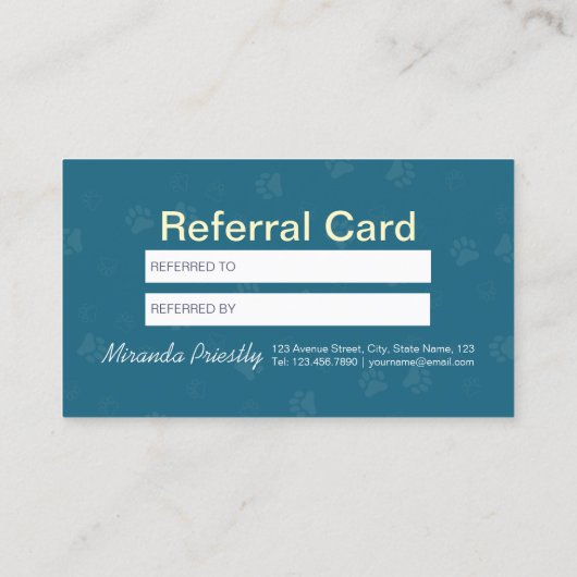 Zwembehandeling en wegwerpverwijzing Kaart (Achterkant)