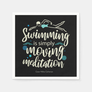 Zwembemiddeling Inspirerend hobbycitaten Servet