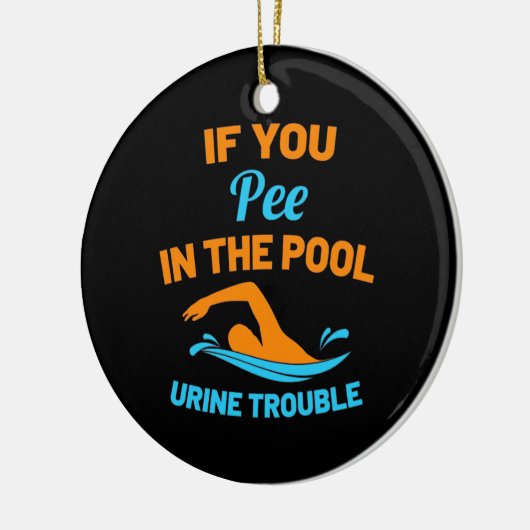 zwembenerwt keramisch ornament (Links)