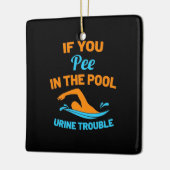 zwembenerwt keramisch ornament (Links)