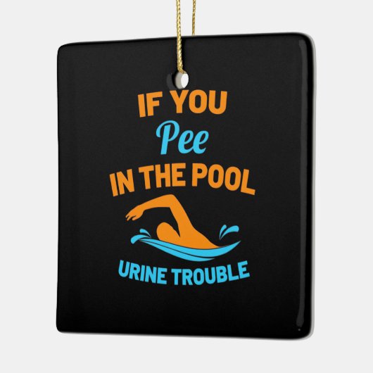 zwembenerwt keramisch ornament (Links)