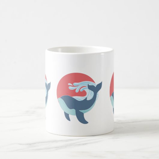 zwemblauwe walvis koffiemok (Center)