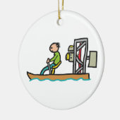 Zwemboer Keramisch Ornament (Links)