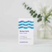 Zwembolgolven zwemblak Visitekaartje (Staand voorkant)