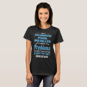 Zwembolinstallateur T-shirt (Voorkant volledig)