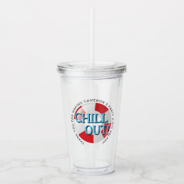 Zwembollen Pool Chill out Custom Favor Acryl Drinkbeker