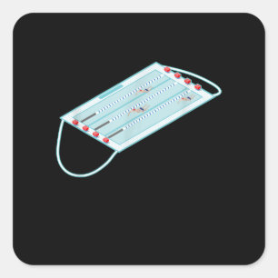 Zwembolmaskers Masker voor het gezichtsveld Masker Vierkante Sticker