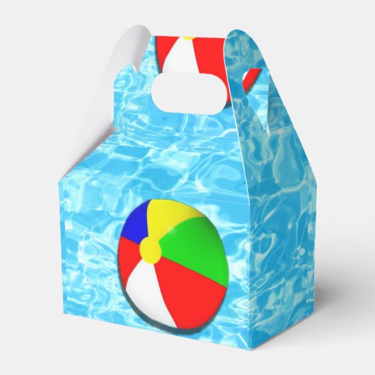 Zwembolpartij Bedankdoosjes (Achterkant)