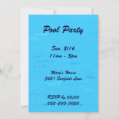 Zwembolthema Aangepaste feestdagen Kaart (Achterkant)