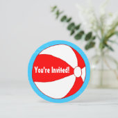 Zwembolthema Aangepaste ronde feestdagen Kaart (Staand voorkant)