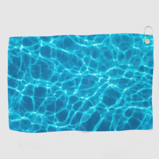 Zwembolwater. Ripple Water. Sun Reflection Golfhanddoek (Horizontaal)