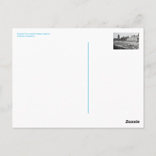 Zwembool,  briefkaart (Achterkant)