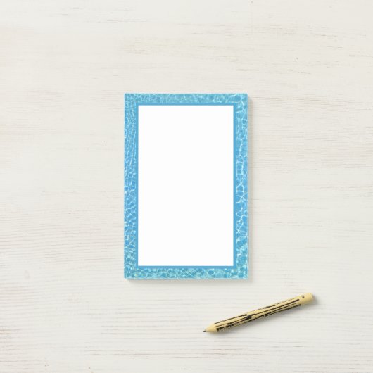 Zwembool Koel Blauw water Afdrukken Post-it® Notes (Op bureau)