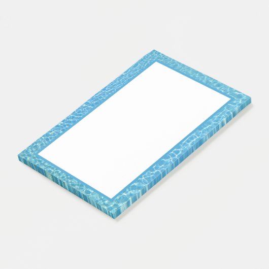 Zwembool Koel Blauw water Afdrukken Post-it® Notes (Schuin)
