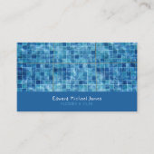 Zwembool, vloerbedekking, Tegel installateur Visitekaartje (Voorkant)