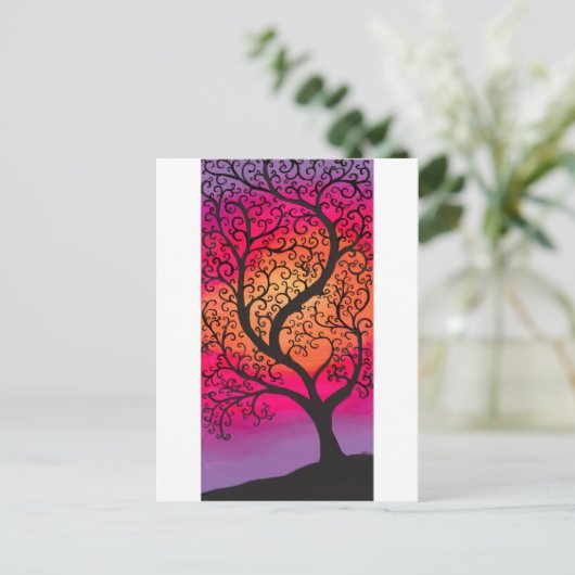 Zwemboom Briefkaart (Staand voorkant)