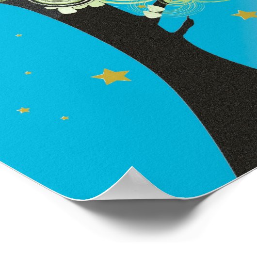 Zwemboomafdrukken Poster (Hoek)